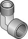 Угольник переходной Uponor MLC 90° ½"НР - ½"BР