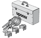 Ручной инструмент Uponor Q&E с шестью головками 16-25 мм
